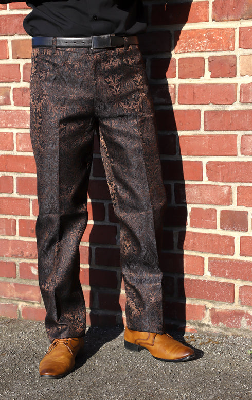Black and Copper Dress Pants
